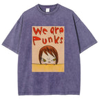 Yoshitomo Nara We Are Punks Vintage Wash Japanese Design T-Shirt