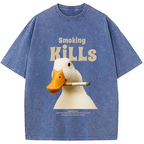Goose Smoking Funny Meme  Washed T-Shirt