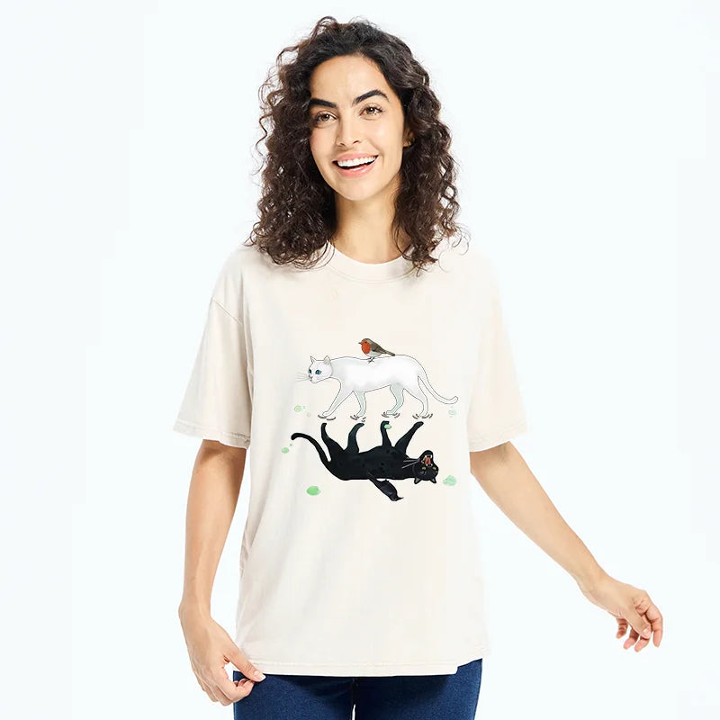 Unisex Opposite Underwater World Washed T-Shirt