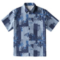 Palms Meets Geometric Art Button-up Shirt