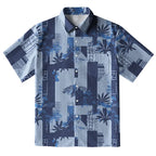Palms Meets Geometric Art Button-up Shirt