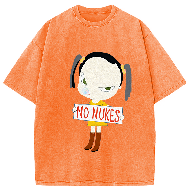 No Nukes Nara Washed T-Shirt
