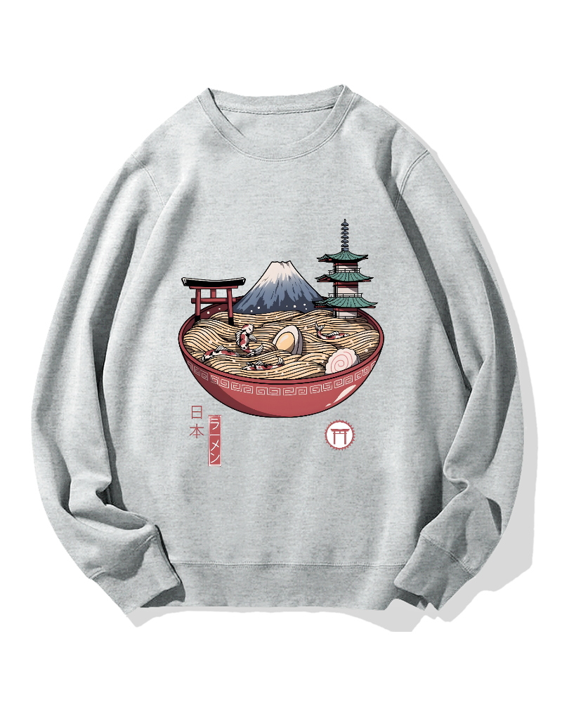 Fuji Mountain Ramen Cotton Sweatshirt