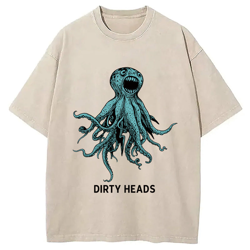 Dirty Heads Blue Octopus Washed T-Shirt