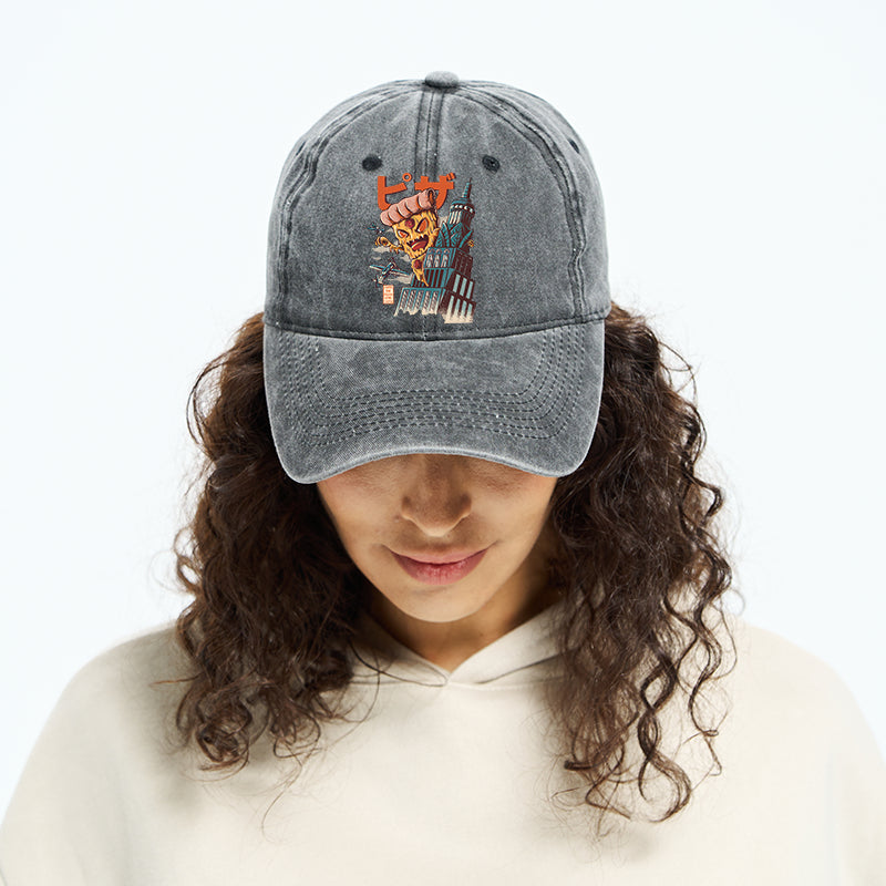 Great Pizza Kaiju Japanese Washed Cap