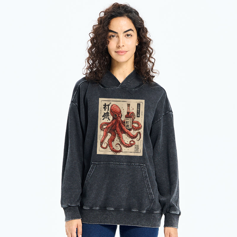 Osaka Saké Octopus Washed Hoodie