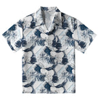 Whale Tail Wave Art Aloha Hawaiian Shirt