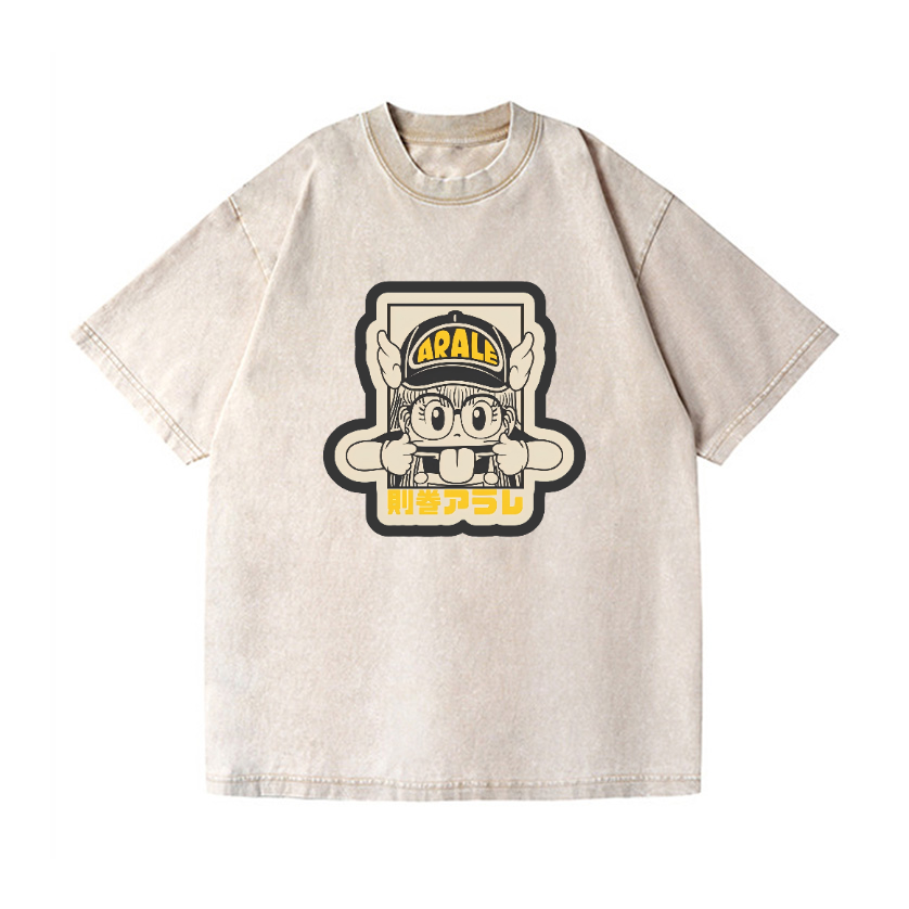 Arale Anime Vintage Wash Japanese Design T-Shirt
