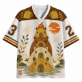 Stacked Capybara Retro Jersey Shirts