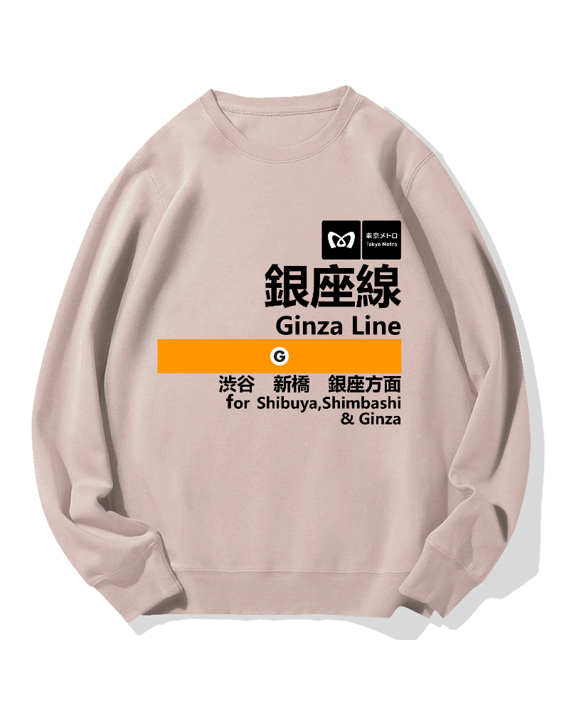 Ginza Line for Shibuya Cotton Sweatshirt