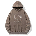 I Need Ibuprofen Cat Washed Hoodie