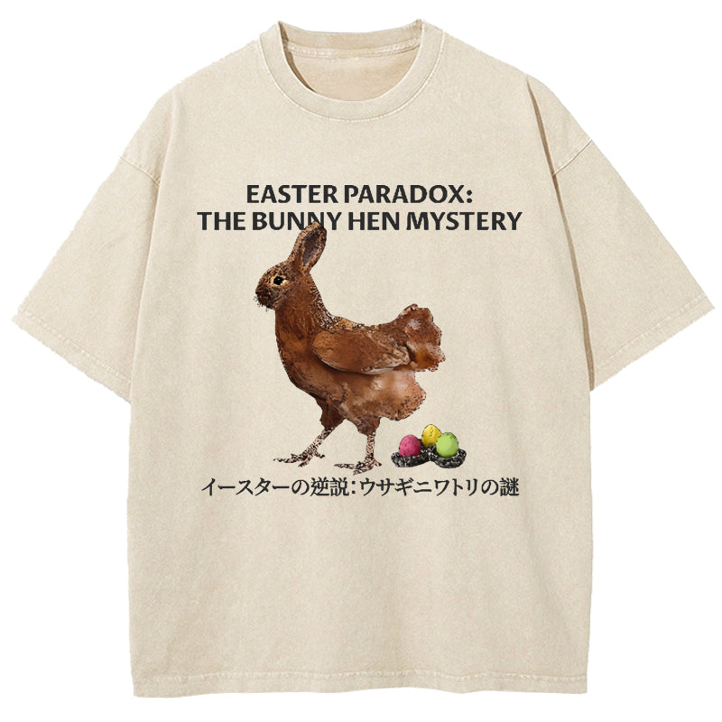 Easter Bunny Chicken Vintage Washed T-Shirt