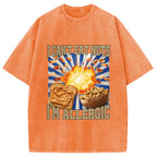 Allergy Nut Intolerance Washed T-Shirt