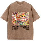 Time In The Flower Field Washed T-Shirt