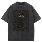 Cat Vintage Washed T-Shirt
