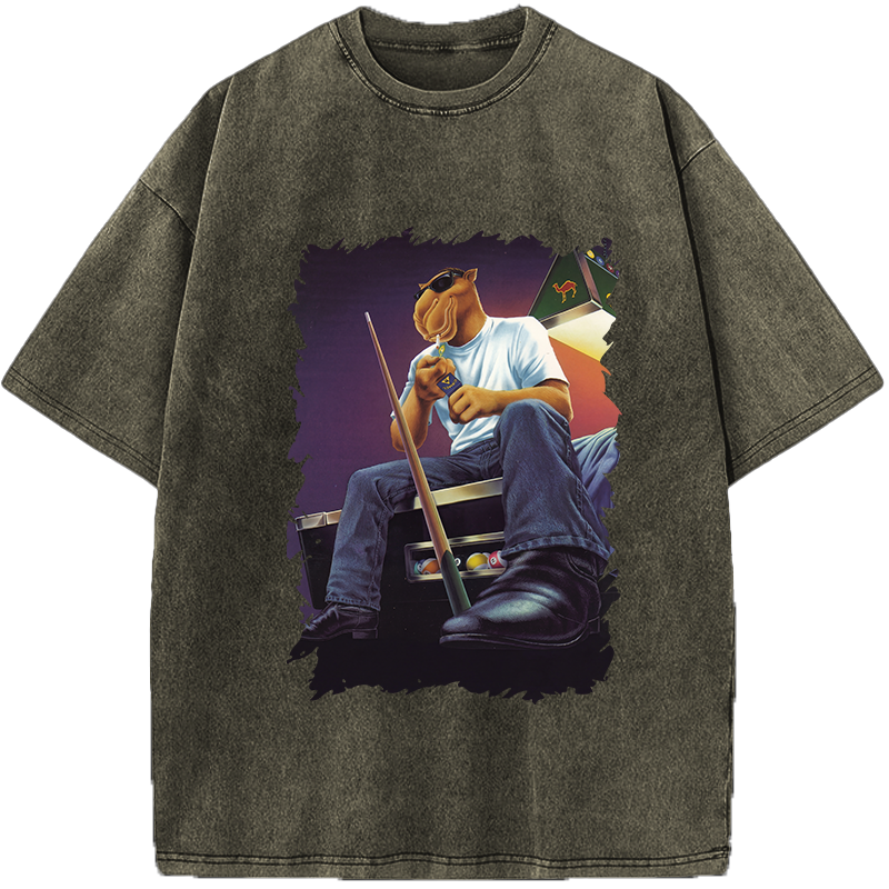 Unisex Stay Calm Strike Right Confident Camel Vintage Washed T-Shirt