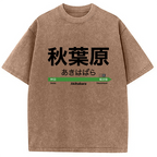 Akihabara Station Washed T-Shirt