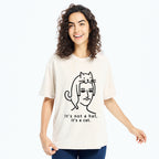Unisex Not Hat It’s A Cat Washed T-Shirt