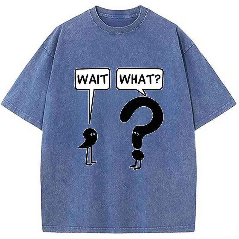 Wait, What? Washed T-Shirt