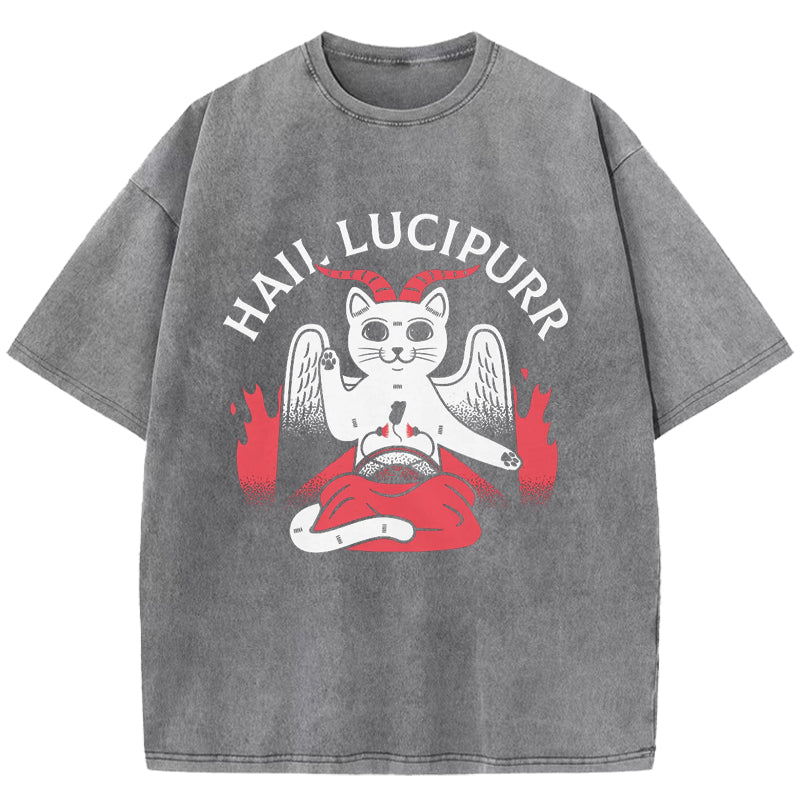 Hail Lucipurr Washed T-Shirt