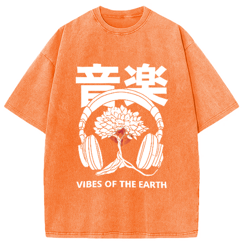 Music DJ Hip Hop Washed T-Shirt