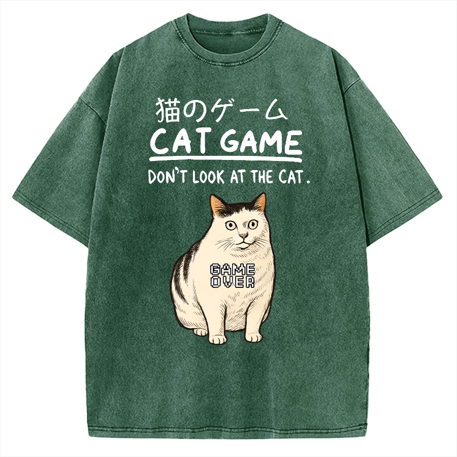 Don't Watch The Cat Vintage Washed T-shirt