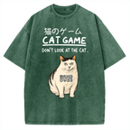 Don't Watch The Cat Vintage Washed T-shirt