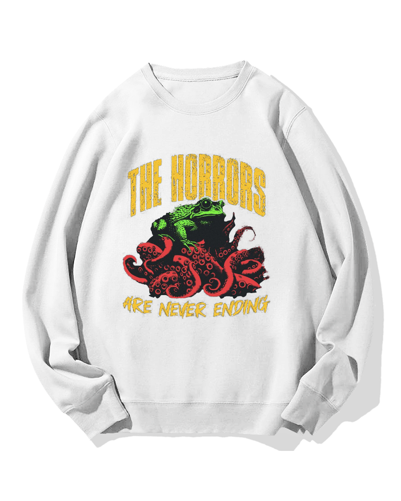 Horror Frog Cotton Sweatshirt