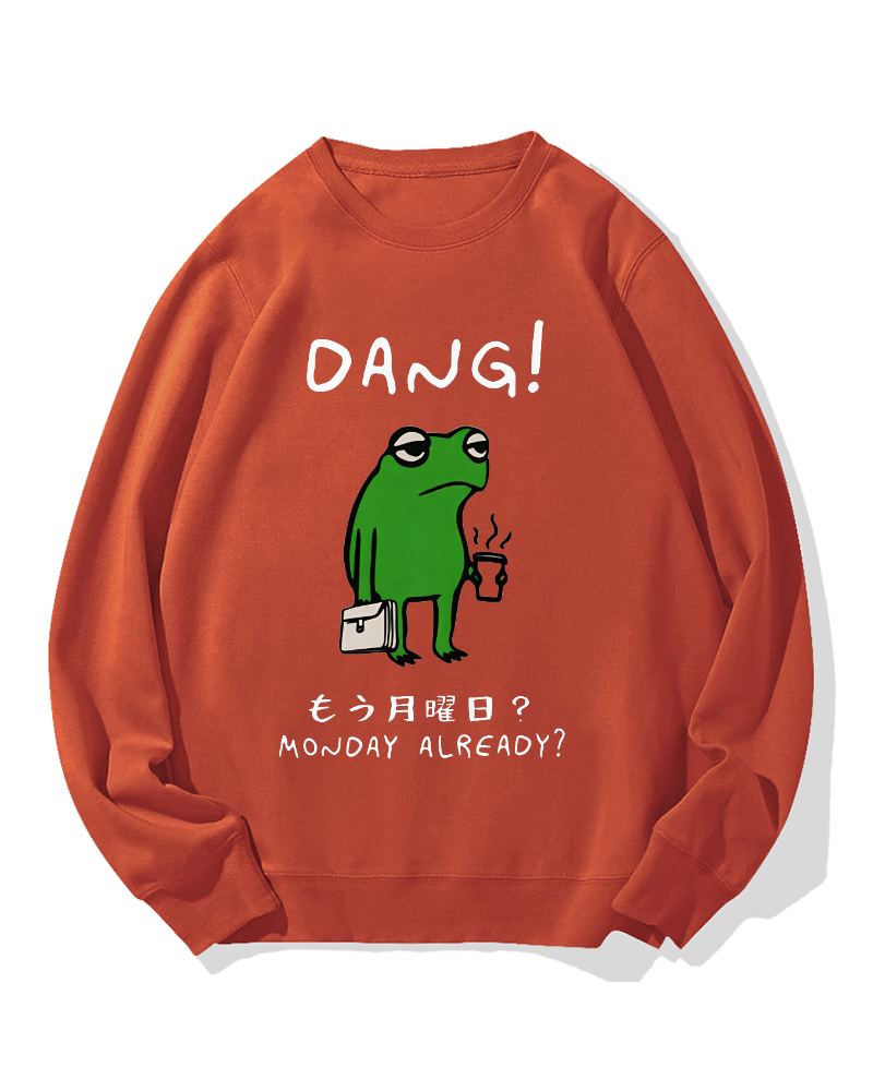Unmotivated frog Cotton Sweatshirt