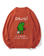 Unmotivated frog Cotton Sweatshirt