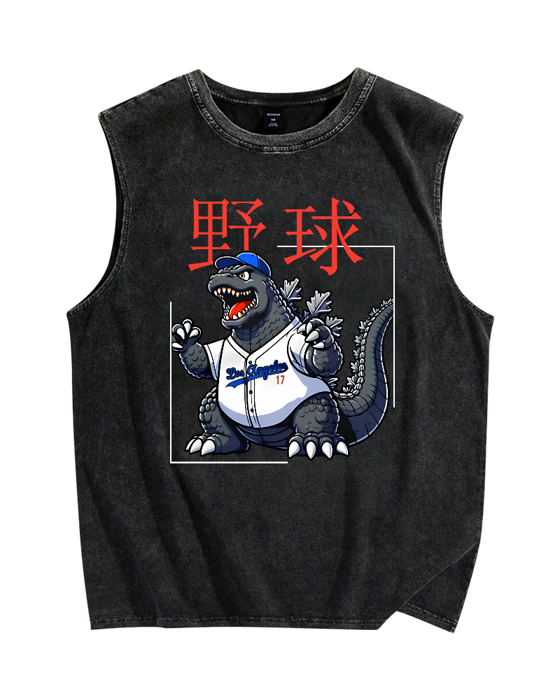 Baseball Is My Favorite Sport Vintage Distressed Washed Tank Top