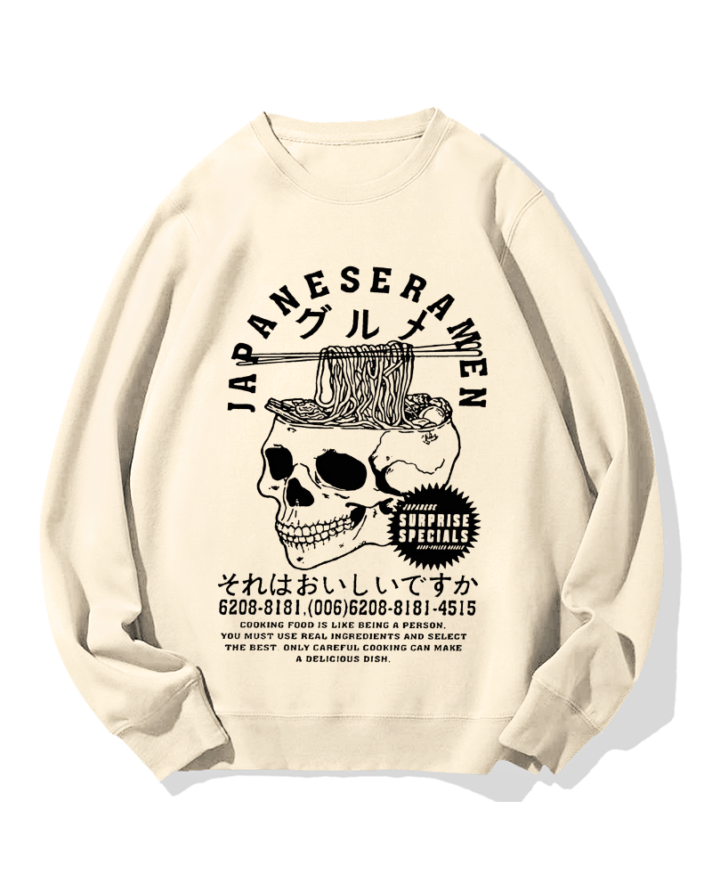 Japanese Ramen Gourmet Cotton Sweatshirt