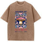 Blue Mushroom Vintage Washed T-Shirt