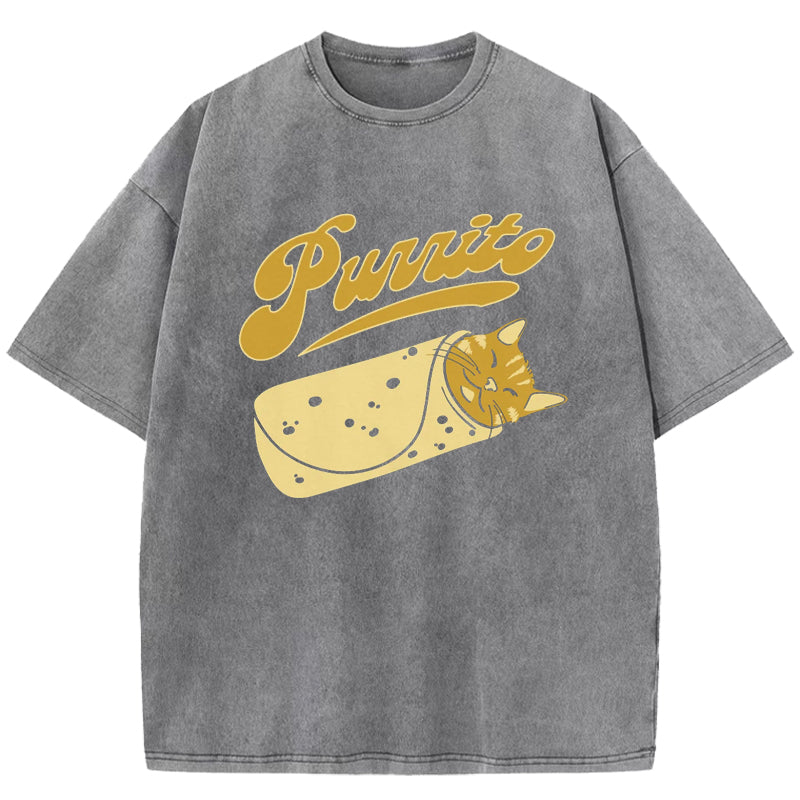 Purrito Washed T-Shirt