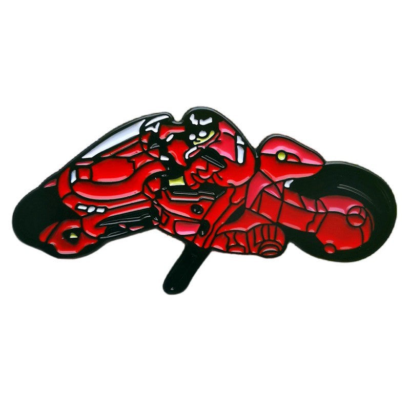 Akira Akira Brooch Shotaro Kaneda Motorcycle Cartoon Animation Pin Alloy Paint Badge Accessories