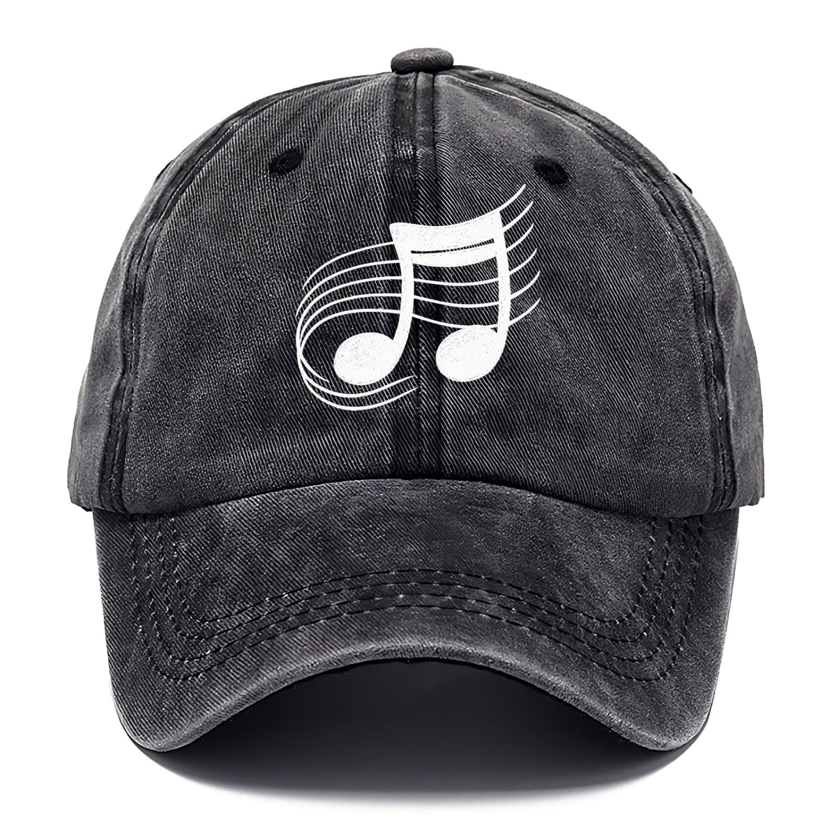 Musical Notes Headwear Washed Cap