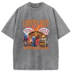 Funny Gambling Washed T-Shirt