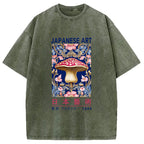 Blue Mushroom Vintage Washed T-Shirt