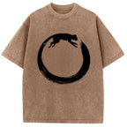 Cat's Circle Washed T-Shirt