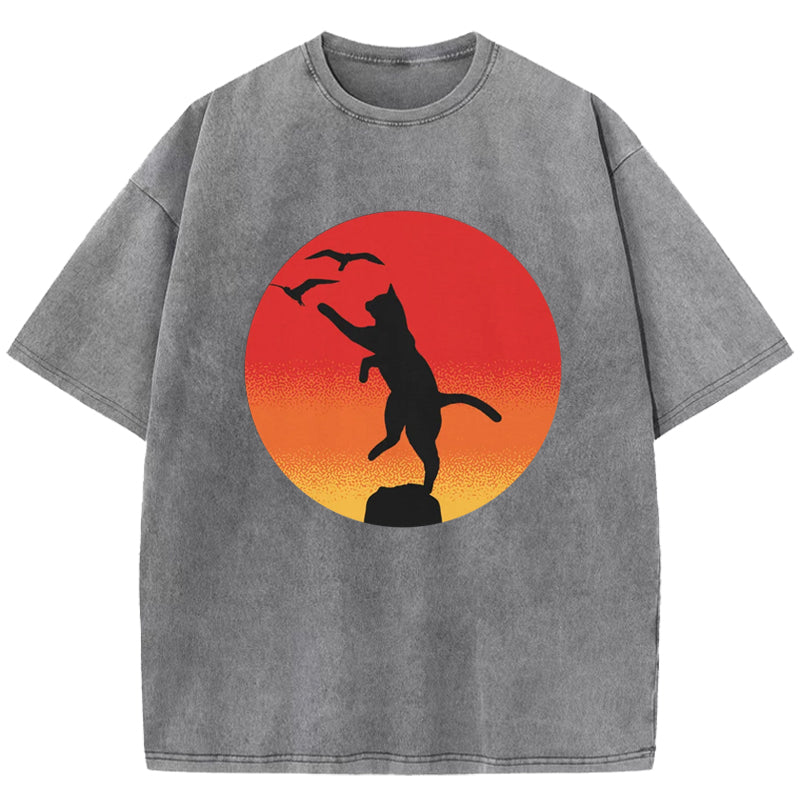 The Karate Cat Washed T-Shirt