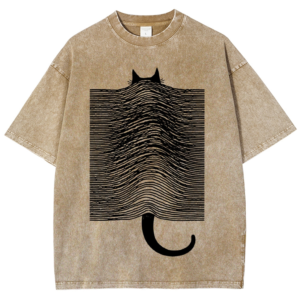 Cat Division Washed T-Shirt