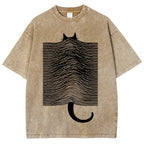 Cat Division Washed T-Shirt