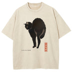 Cat Vintage Washed T-Shirt