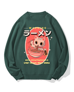 Ramen Cat Cotton Sweatshirt