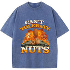 Can't Tolerate Nuts Washed T-Shirt