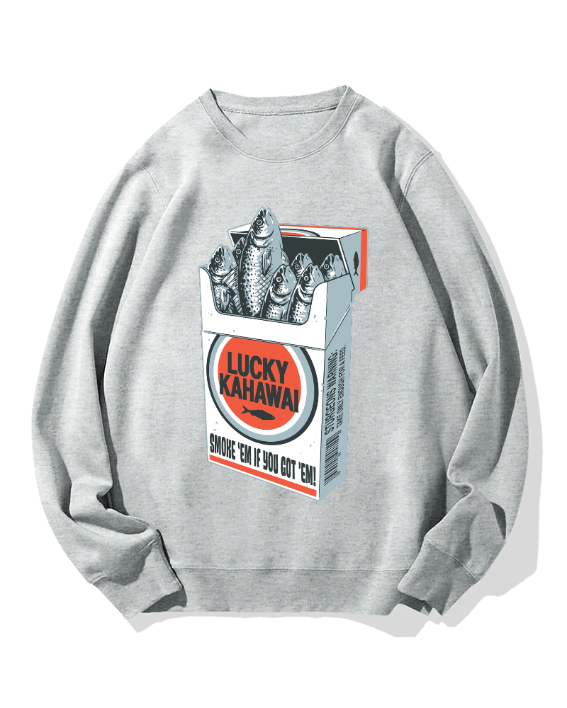Fish cigarettes Cotton Sweatshirt