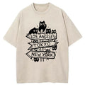 LA&TK&NY Washed T-Shirt