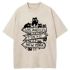 LA&TK&NY Washed T-Shirt