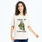 Unisex Tired Of Everything Frog Washed T-Shirt