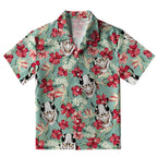 Oni Mask And Flower Aloha Hawaiian Shirt